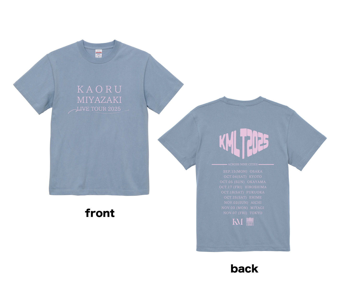KMLT2025  Tシャツ アッシュブルー